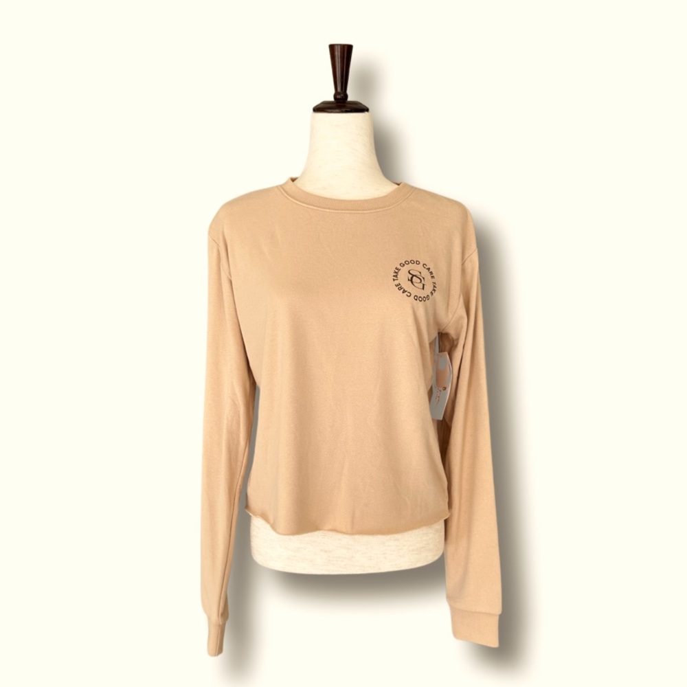 NWT Spiritual Gangster Take Good Care Terry Sweatshirt in Size S